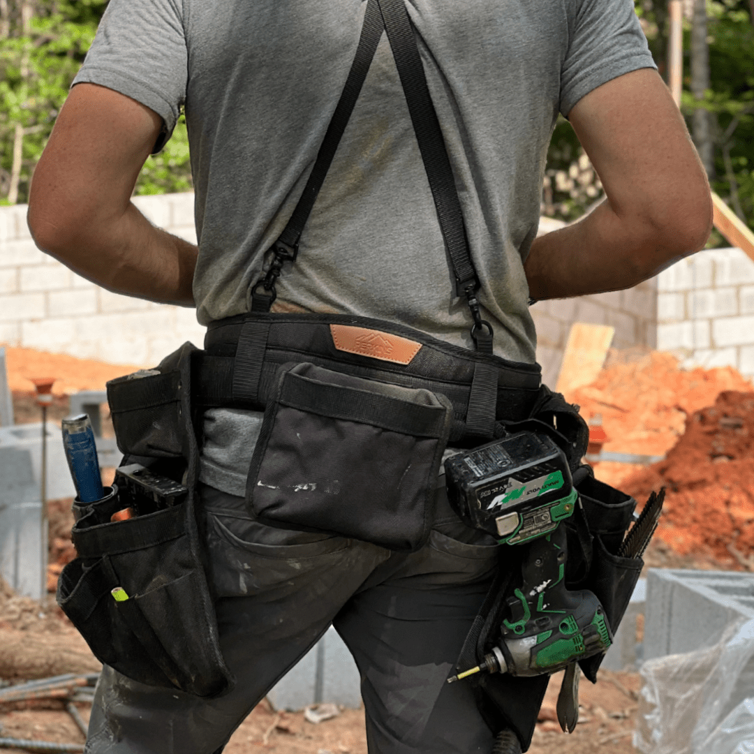 Perkins Builder Belt Rear Chalk Line Pouch, Black - Perkins Builder Brothers