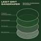 Legit Grit 5 Inch  Sand paper Disc, 8-Hole, Mixed Grit - Sample Pack,  GRITS: 80/120/150/180/220 (2 of each) 10 Pack
