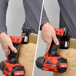 Perkins Builder Brothers Clip-On Tool Belt Drill Holder For Cordless Drill, Tape Measure, and Impact Driver