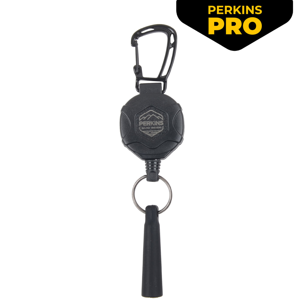 Perkins Builder Brothers PRO Retractable Carpenter Pencil Holder, Black