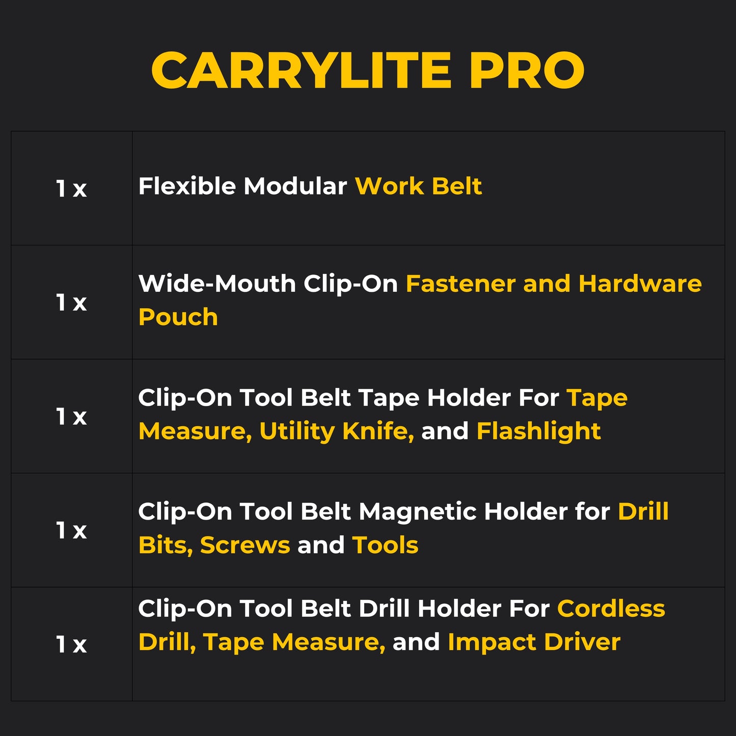 CarryLite Pro Tool System, Medium