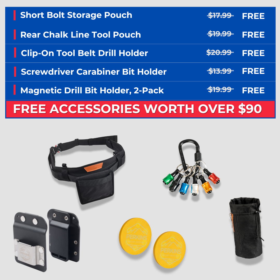 Perkins Builder Belt — Labor Day (Tool Belt Set + 5 Accessories)