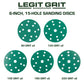 Legit Grit 6 inch Sand paper Disc, 49-Hole, Mixed - Sample Pack, GRITS: 80/120/150/180/220 (2 of each) 10 Pack