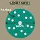 Legit Grit 6 inch Sand paper Disc, 49-Hole, Mixed - Sample Pack, GRITS: 80/120/150/180/220 (2 of each) 10 Pack