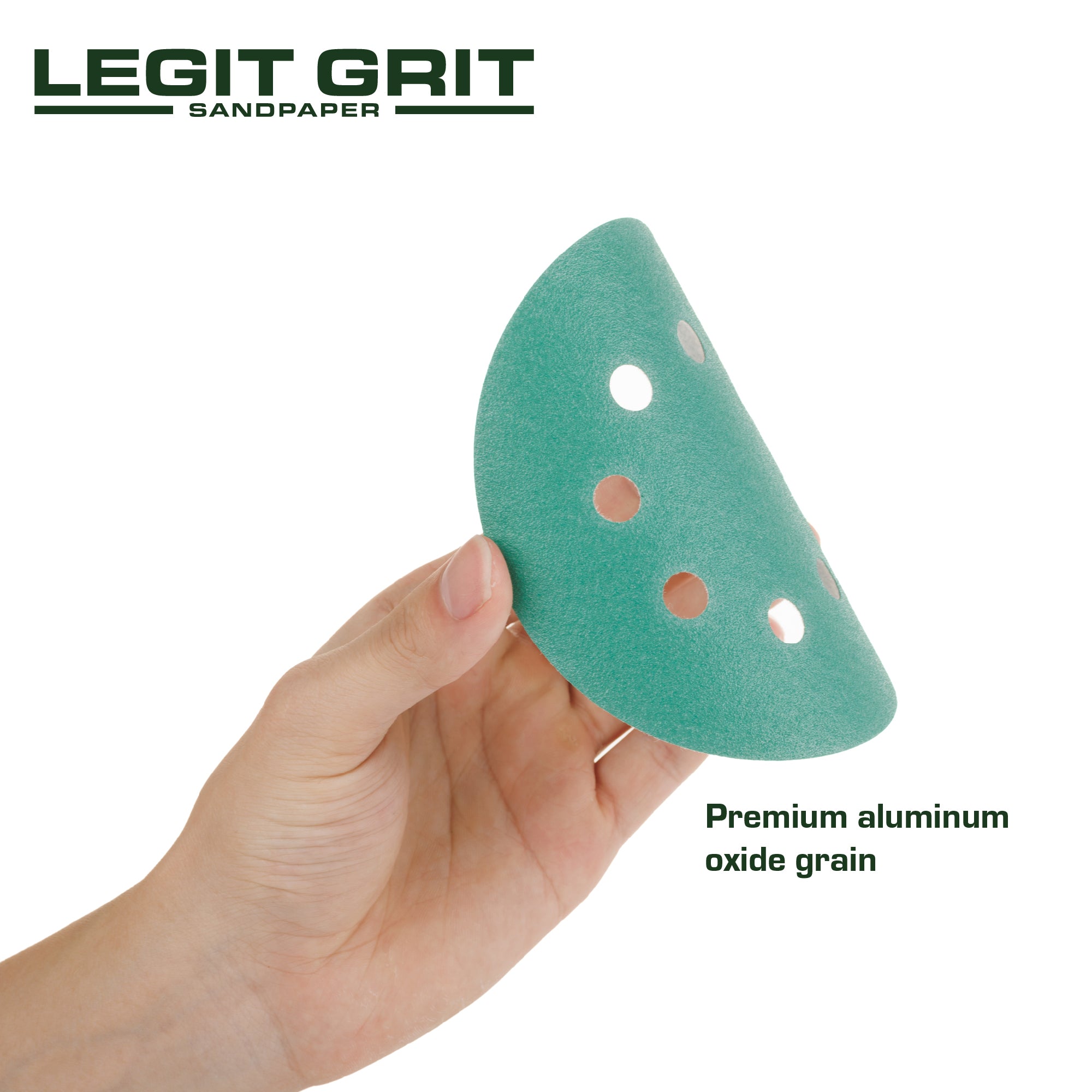 Legit Grit 5 inch Sand paper Disc, 8-Hole