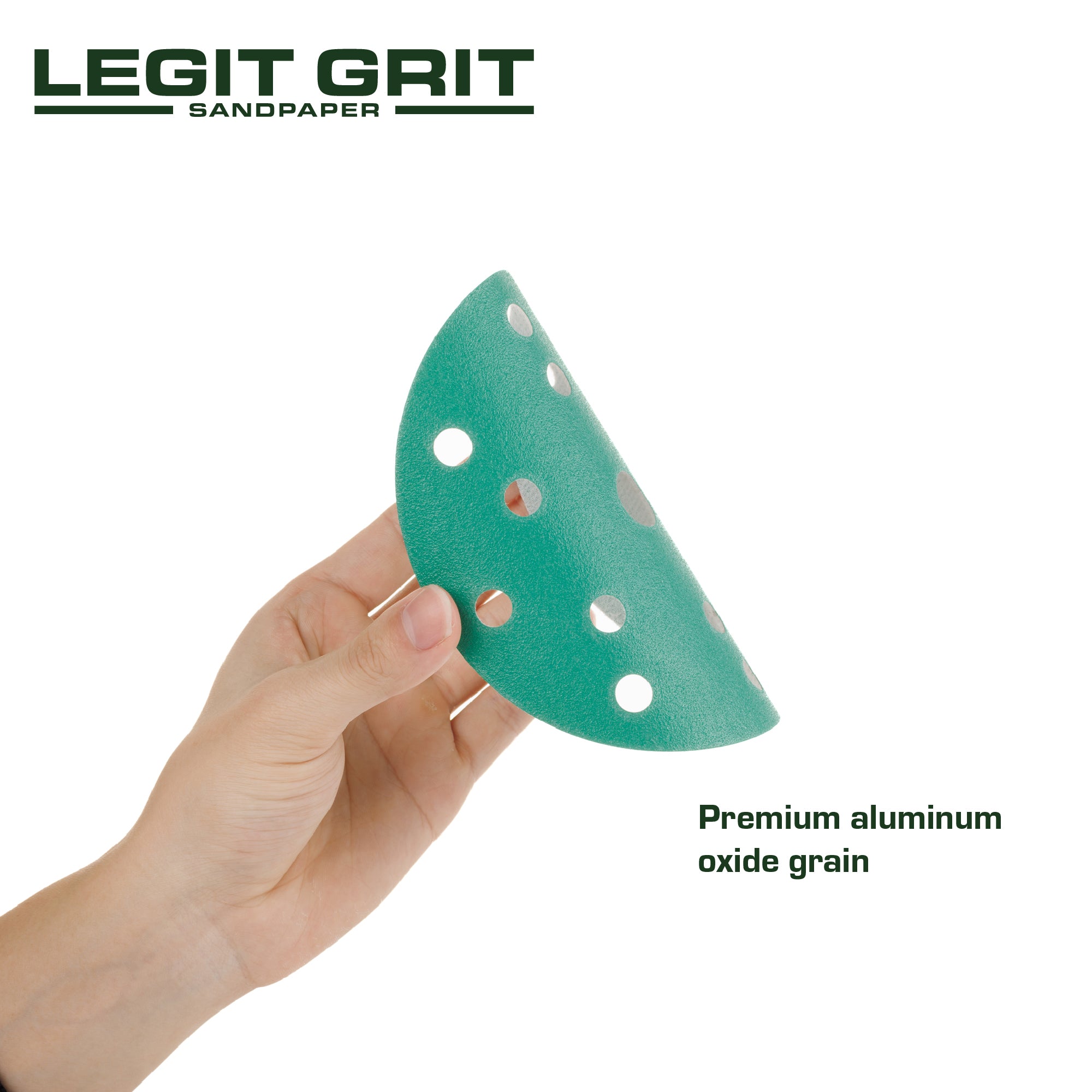 Legit Grit 6 inch Sand paper Disc, 15-Hole