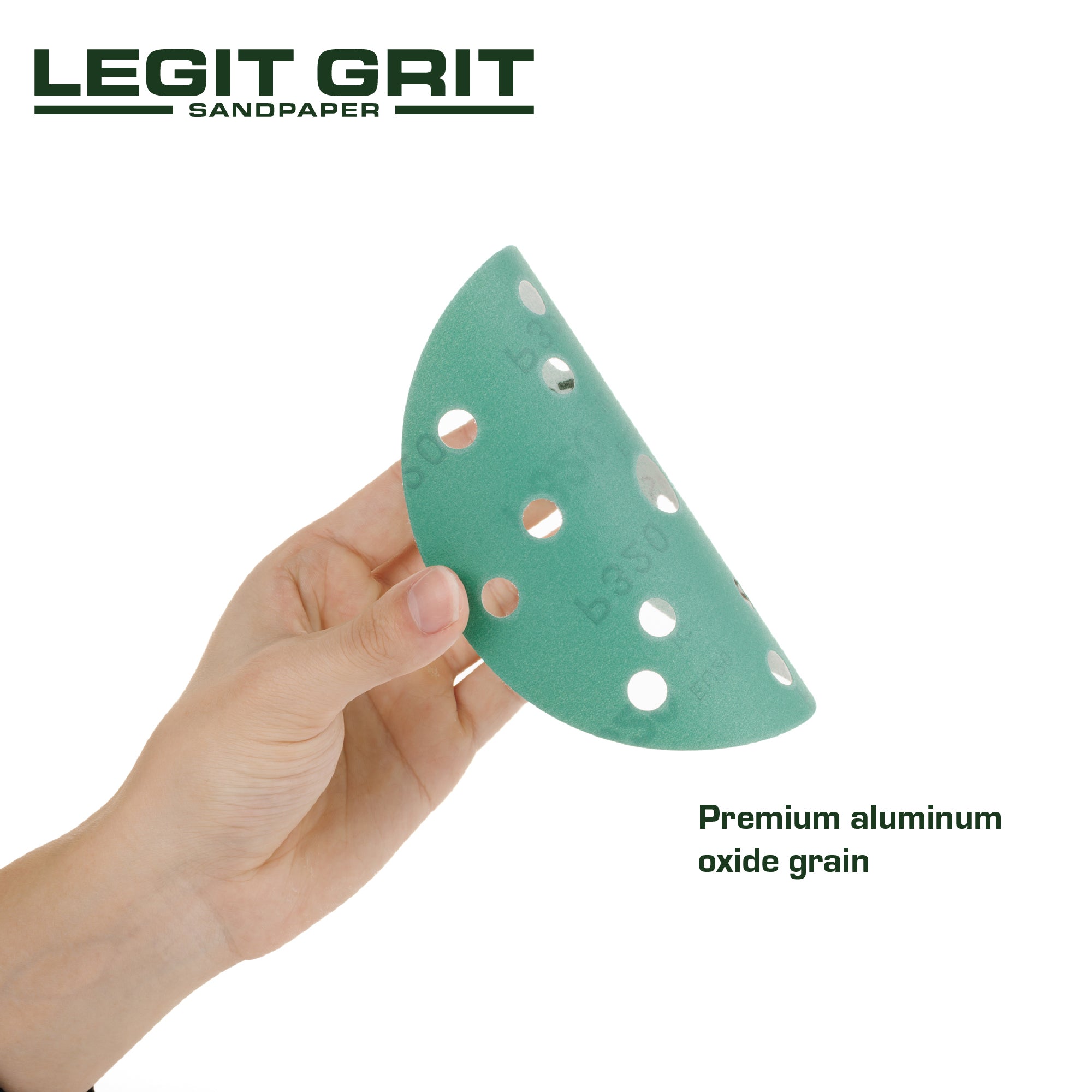 Legit Grit 6 inch Sand paper Disc, 15-Hole