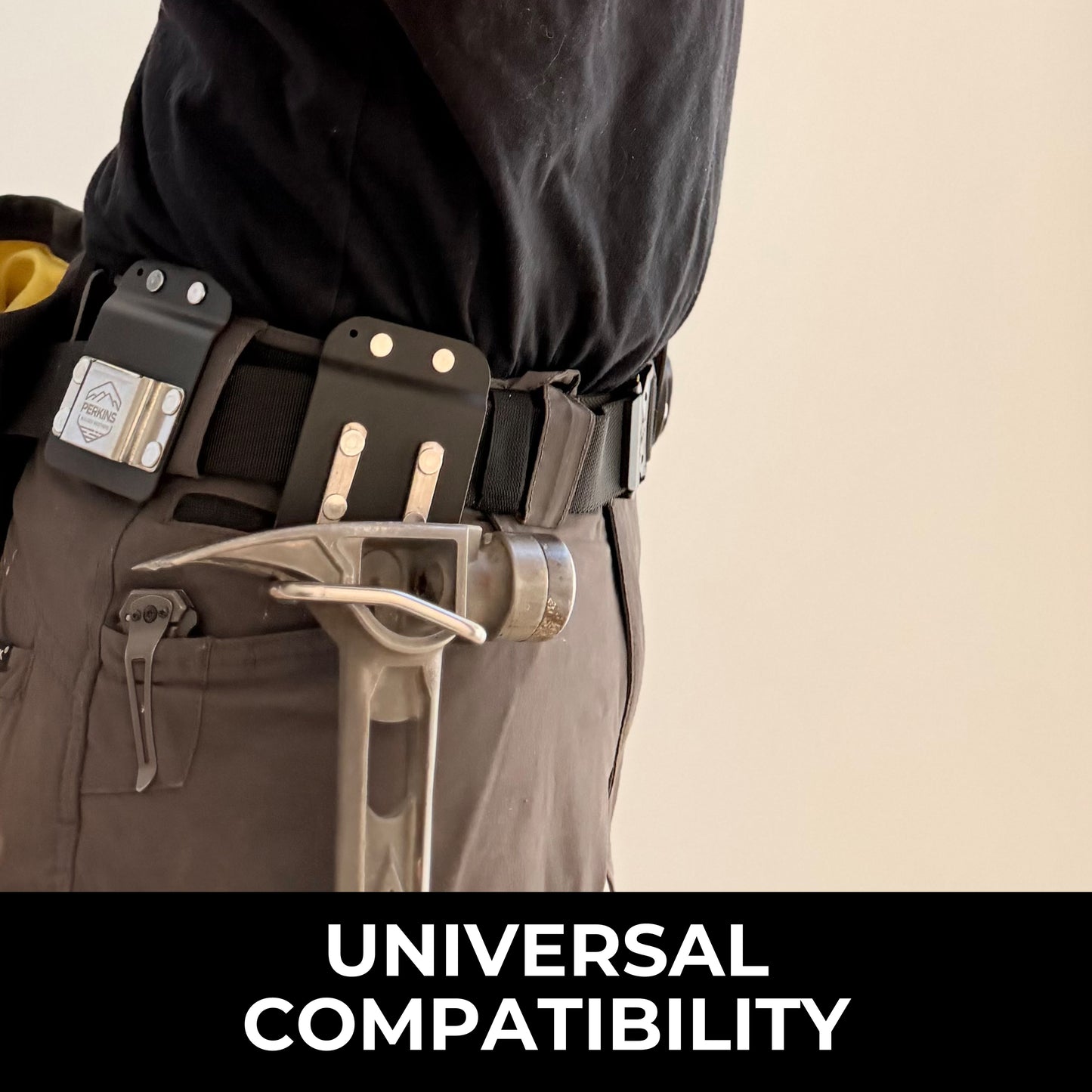 Perkins Builder Brothers Clip-On Tool Belt Hammer Loop