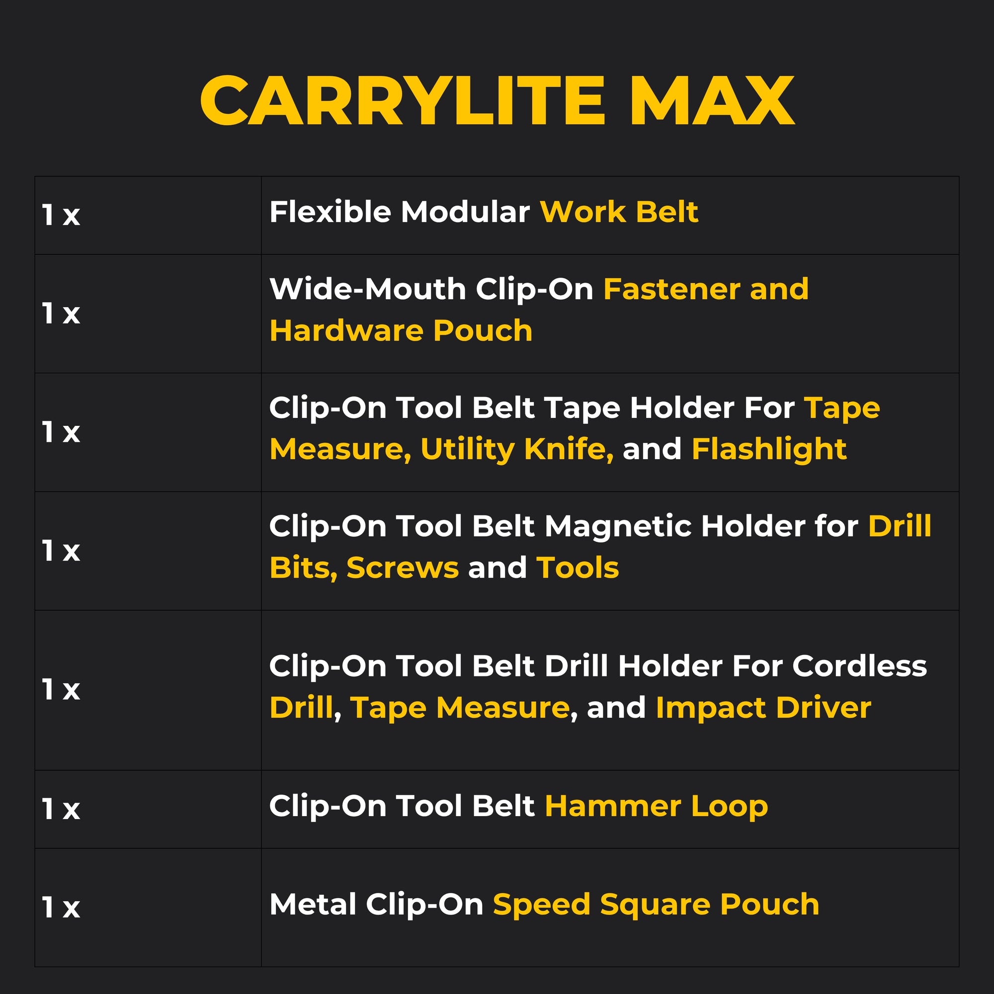 CarryLite Max Tool System - Perkins Builder Brothers