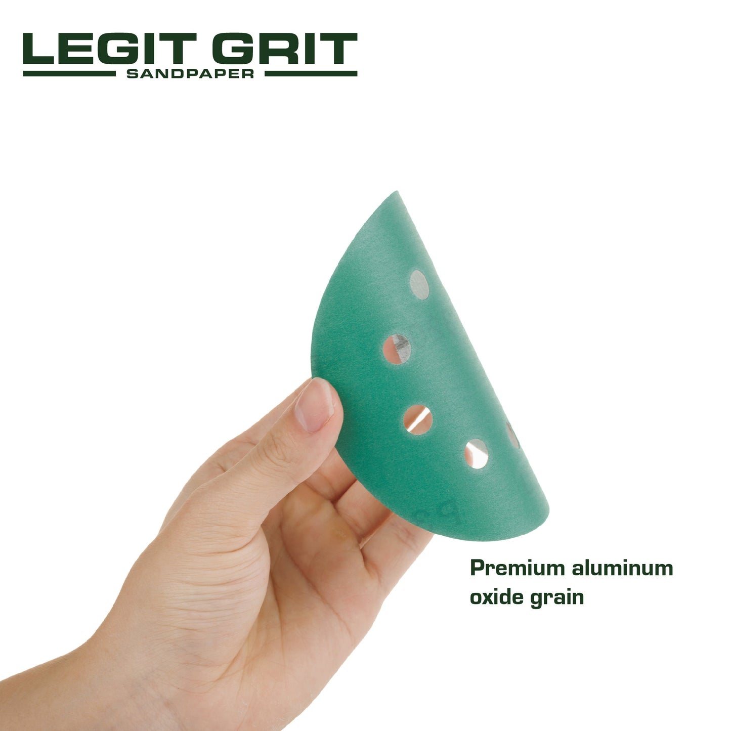Legit Grit 5 inch Sand paper Disc, 8 - Hole - Perkins Builder Brothers