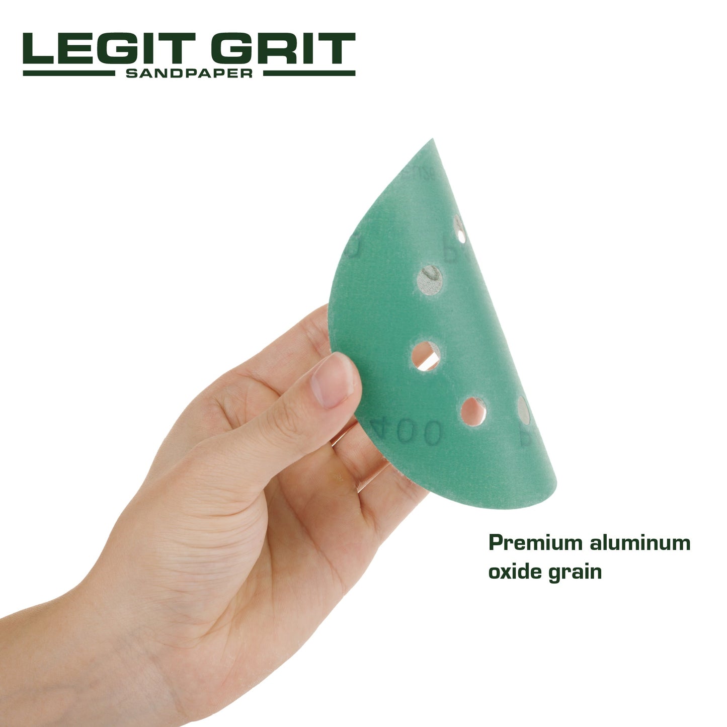 Legit Grit 5 inch Sand paper Disc, 8 - Hole - Perkins Builder Brothers