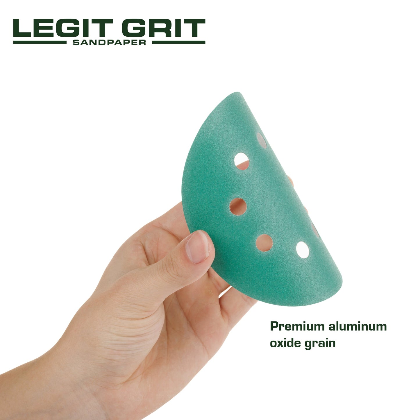 Legit Grit 5 inch Sand paper Disc, 8 - Hole - Perkins Builder Brothers