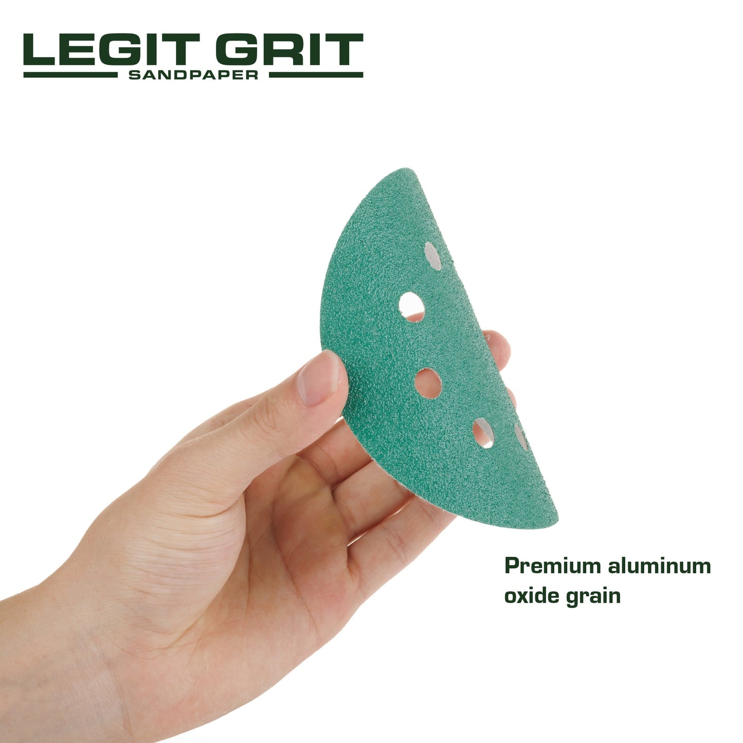 Legit Grit 5 inch Sand paper Disc, 8 - Hole - Perkins Builder Brothers