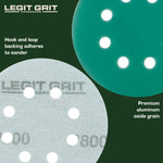 Legit Grit 5 inch Sand paper Disc, 8 - Hole - Perkins Builder Brothers