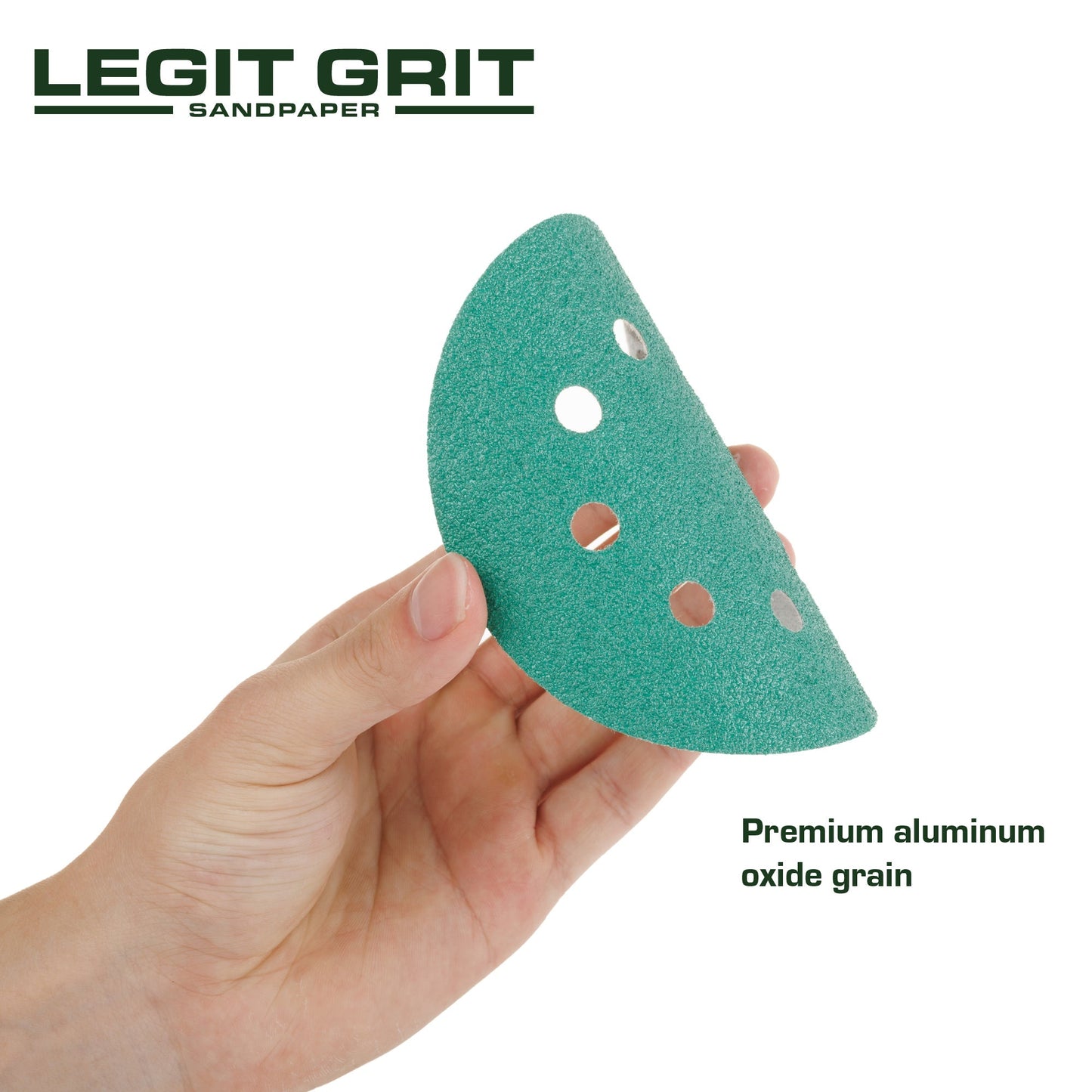 Legit Grit 5 inch Sand paper Disc, 8 - Hole - Perkins Builder Brothers