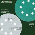 Legit Grit 5 inch Sand paper Disc, 8 - Hole - Perkins Builder Brothers
