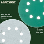 Legit Grit 5 inch Sand paper Disc, 8 - Hole - Perkins Builder Brothers