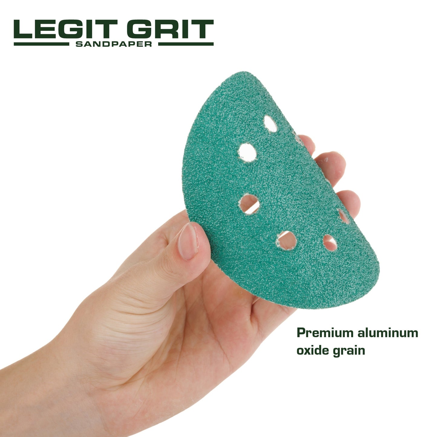 Legit Grit 5 inch Sand paper Disc, 8 - Hole - Perkins Builder Brothers