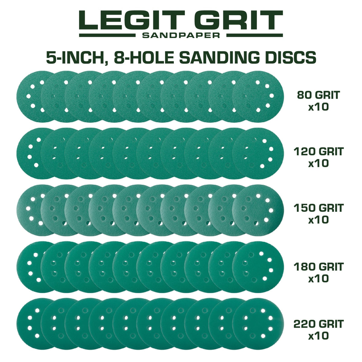 200-Pack,5-Inch 8-Hole Hook and Loop Sanding Discs 60-Grit Random Orbit 200-Pack,5-Inch 8-Hole Hook and Loop Sanding Discs 60-Grit Random Orbit