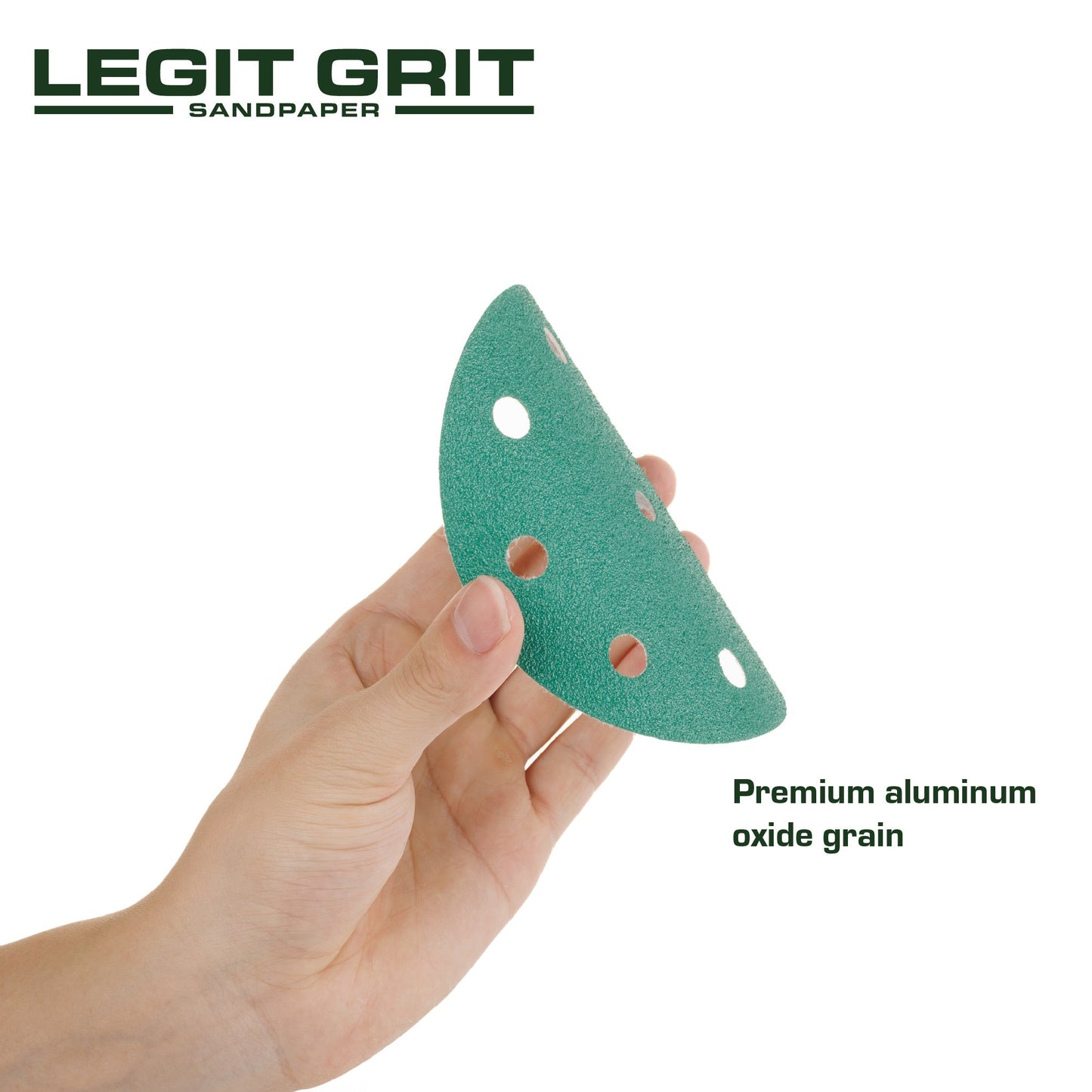 Legit Grit 5 inch Sand paper Disc, 9 - Hole - Perkins Builder Brothers