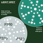 Legit Grit 6 inch Sand paper Disc, 49 - Hole - Perkins Builder Brothers