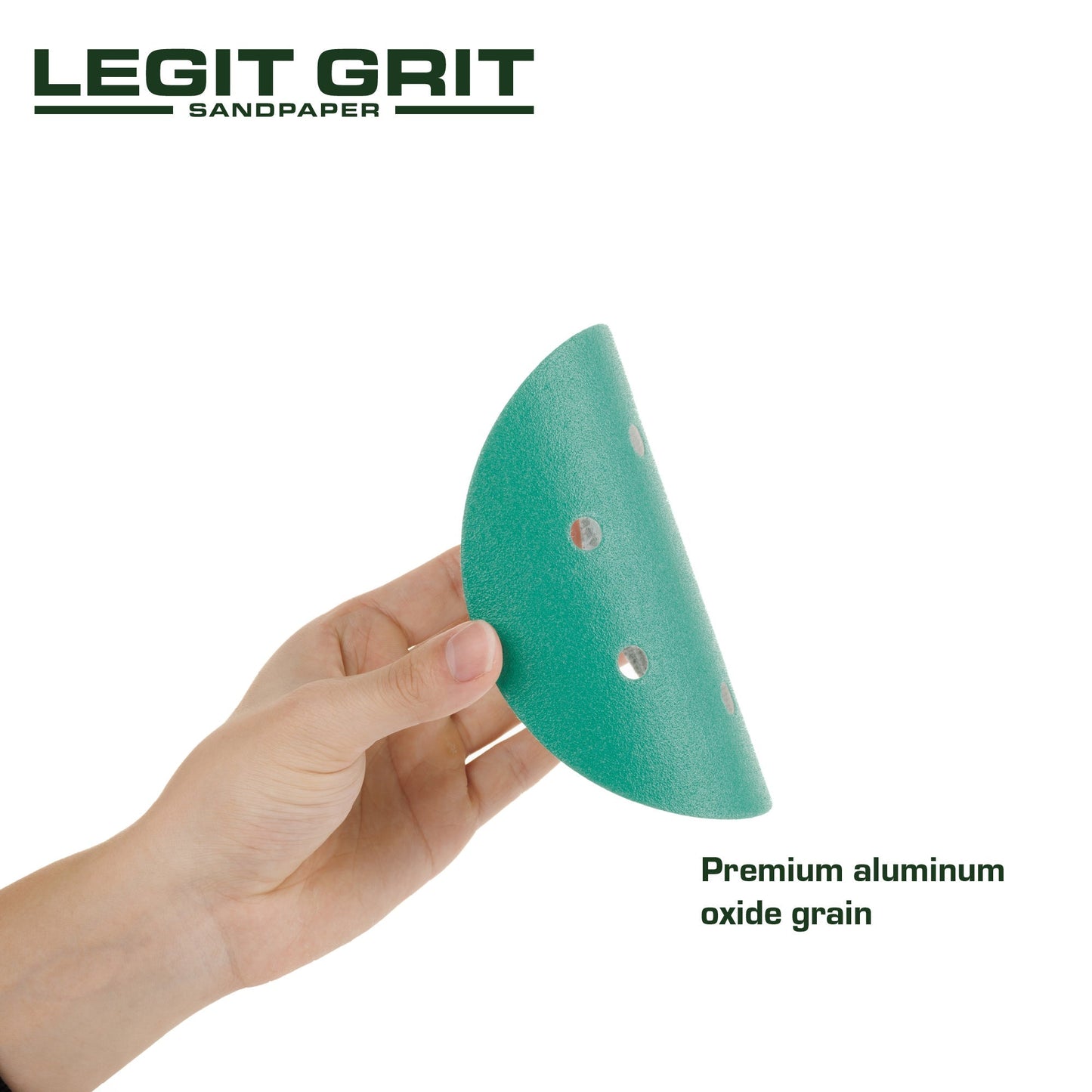 Legit Grit 6 inch Sand paper Disc, 6 - Hole - Perkins Builder Brothers