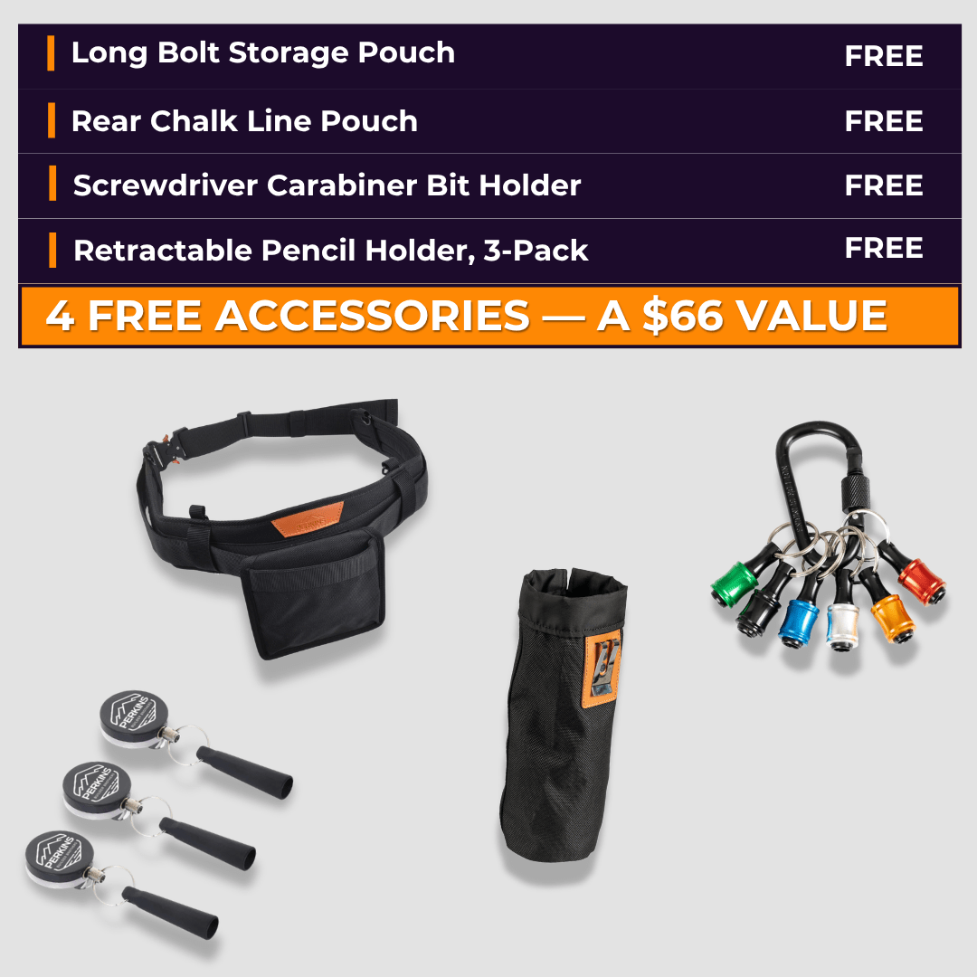 Perkins Builder Belt — Halloween Bundle (Tool Belt Set + 4 Accessories) - Perkins Builder Brothers