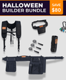 Perkins Builder Belt — Halloween Bundle (Tool Belt Set + 4 Accessories) - Perkins Builder Brothers