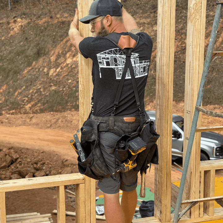 Perkins Builder Brothers 5 - 7/8 - Inch Short Bolt Storage Pouch with Tool Belt Clip - On - Perkins Builder Brothers