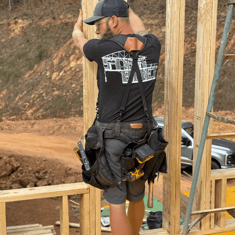 Perkins Builder Brothers 5 - 7/8 - Inch Short Bolt Storage Pouch with Tool Belt Clip - On - Perkins Builder Brothers