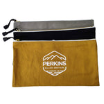 Perkins Builder Brothers Canvas Tool Pouch Zipper Bag, 3 - Pack, Black/Brown/Grey - Perkins Builder Brothers