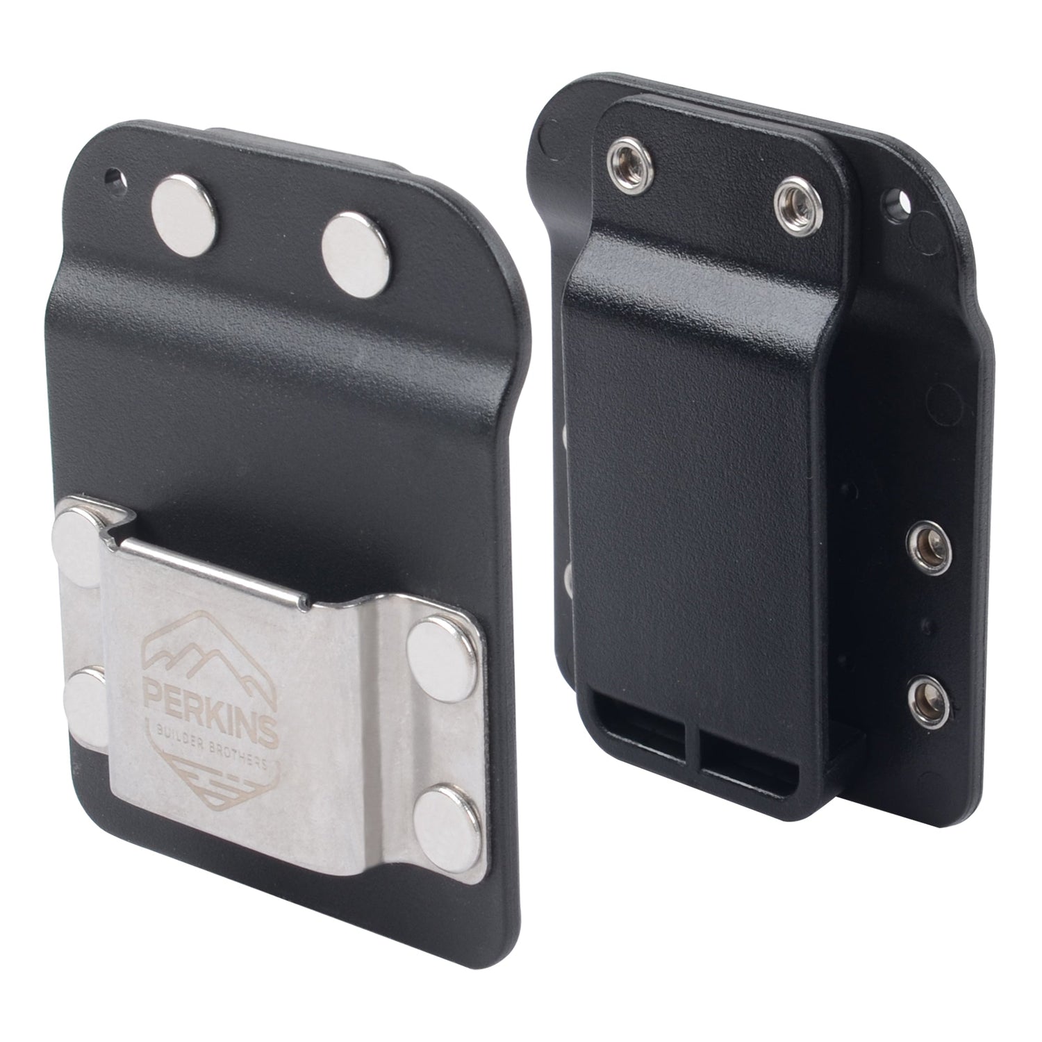 Perkins Builder Brothers Clip - On Tool Belt Drill Holder For Cordless Drill, Tape Measure, and Impact Driver - Perkins Builder Brothers