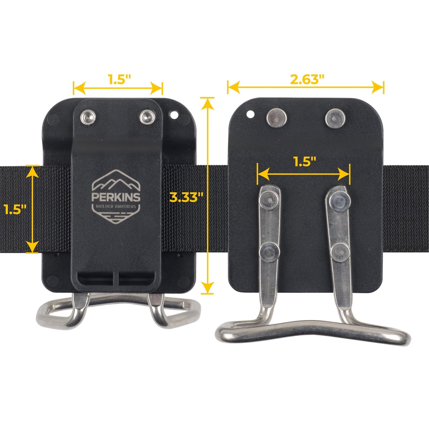 Perkins Builder Brothers Clip - On Tool Belt Hammer Loop - Perkins Builder Brothers