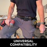Perkins Builder Brothers Clip - On Tool Belt Tape Holder For Tape Measure, Utility Knife, and Flashlight - Perkins Builder Brothers