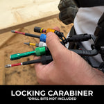 Perkins Builder Brothers PRO 6 - Piece Quick - Change Screwdriver Carabiner Bit Holder Set - Perkins Builder Brothers