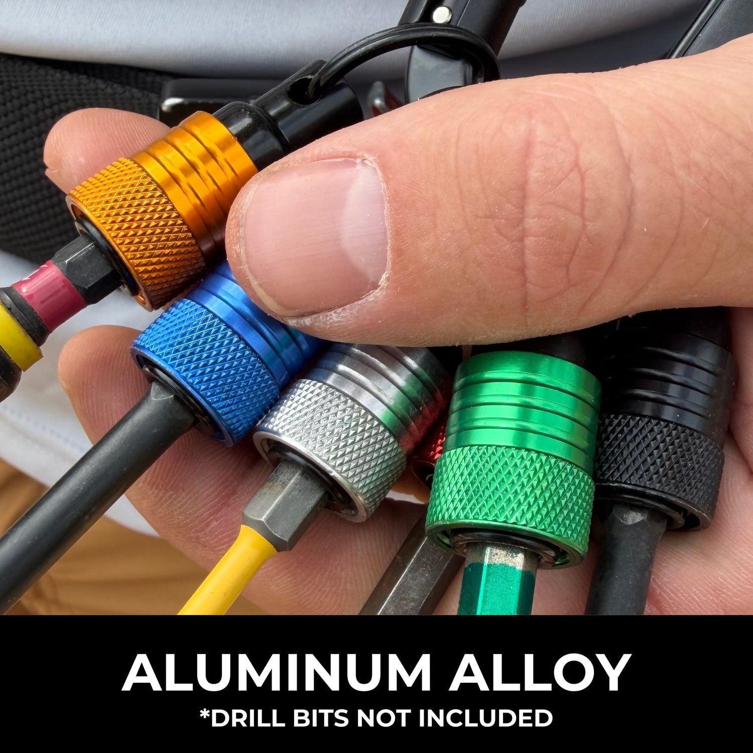 Perkins Builder Brothers PRO 6 - Piece Quick - Change Screwdriver Carabiner Bit Holder Set - Perkins Builder Brothers