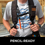 Perkins Builder Brothers PRO Retractable Carpenter Pencil Holder, Black - Perkins Builder Brothers