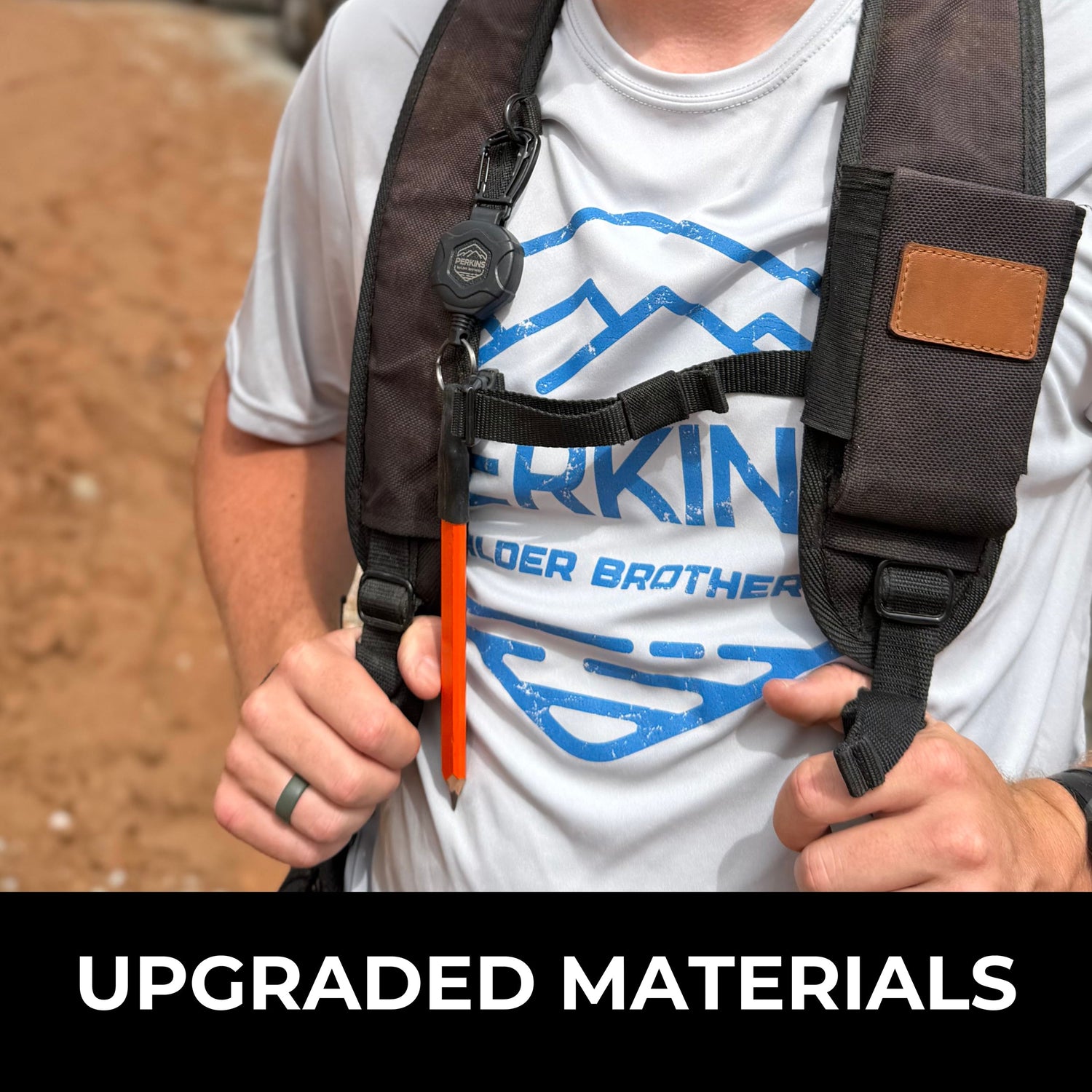 Perkins Builder Brothers PRO Retractable Carpenter Pencil Holder, Black - Perkins Builder Brothers