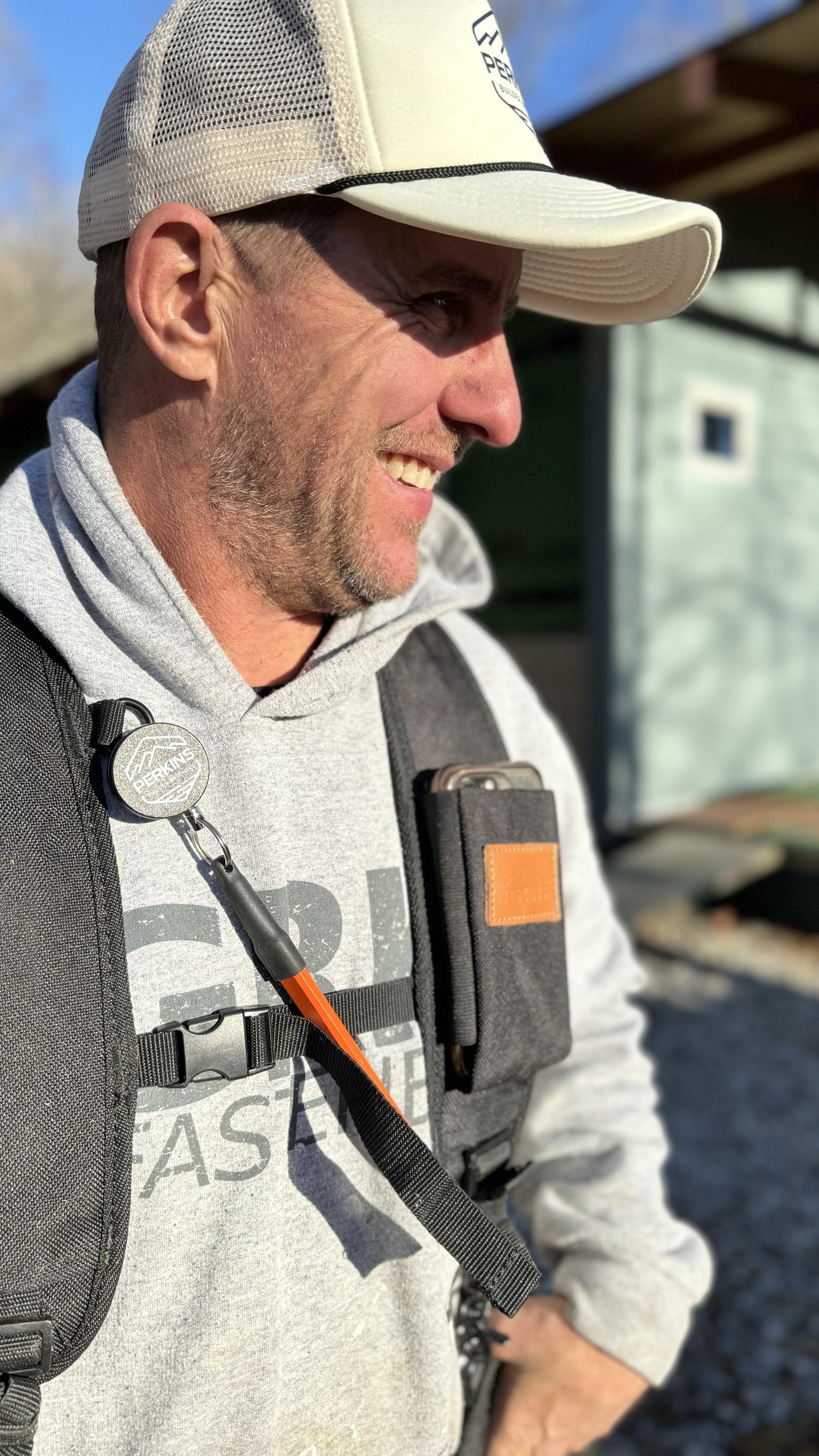 Perkins Builder Brothers Retractable Carpenter Pencil Holder, Black, 3 - Pack - Perkins Builder Brothers