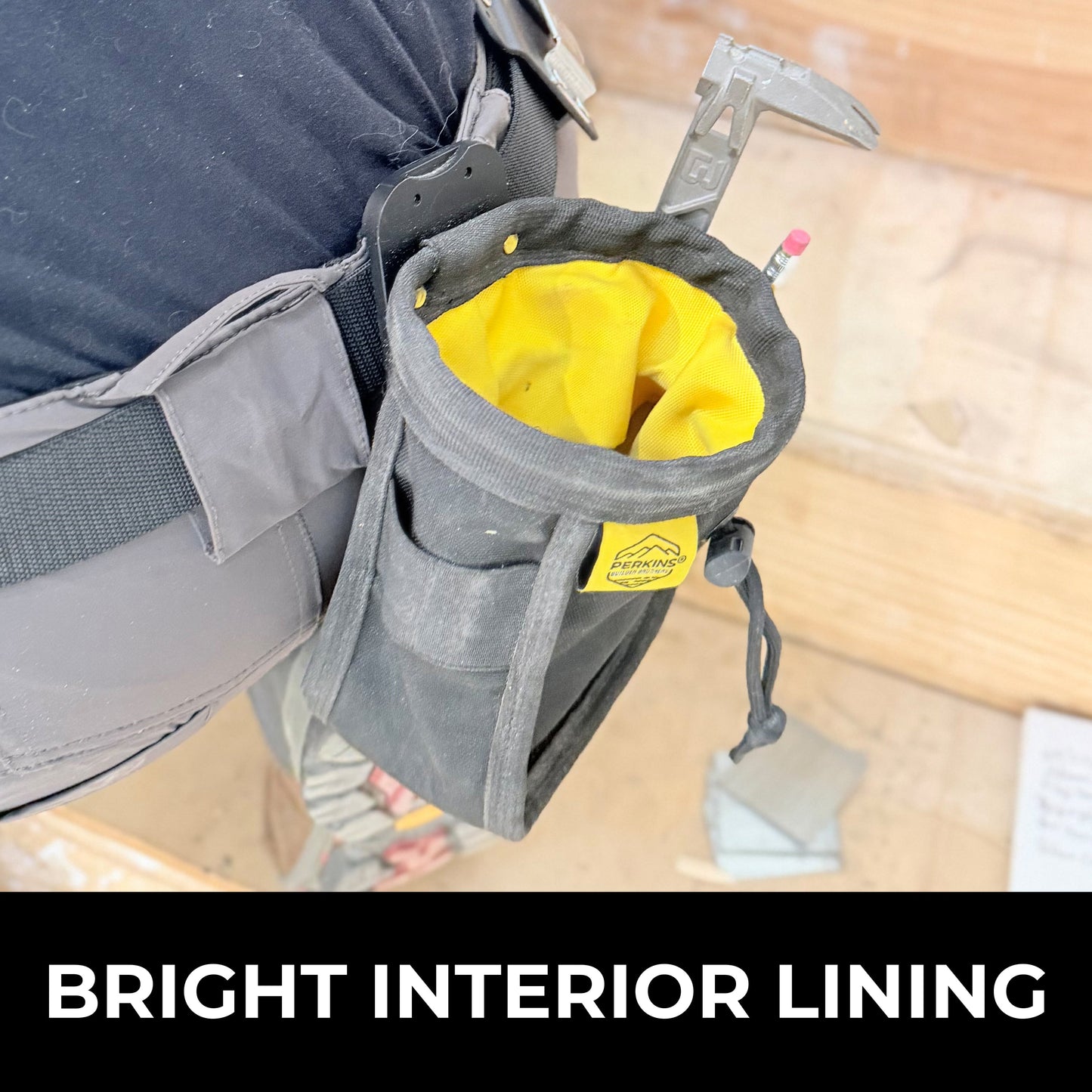 Perkins Builder Brothers Wide - Mouth Clip - On Bolt and Hardware Pouch - Perkins Builder Brothers