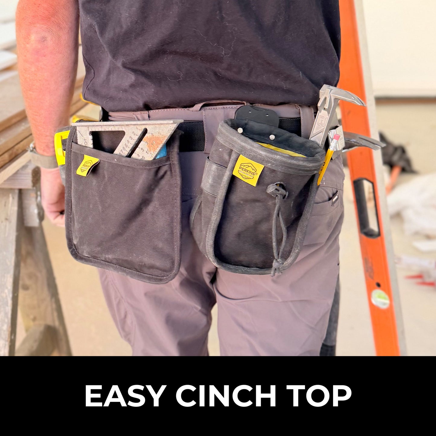 Perkins Builder Brothers Wide - Mouth Clip - On Bolt and Hardware Pouch - Perkins Builder Brothers