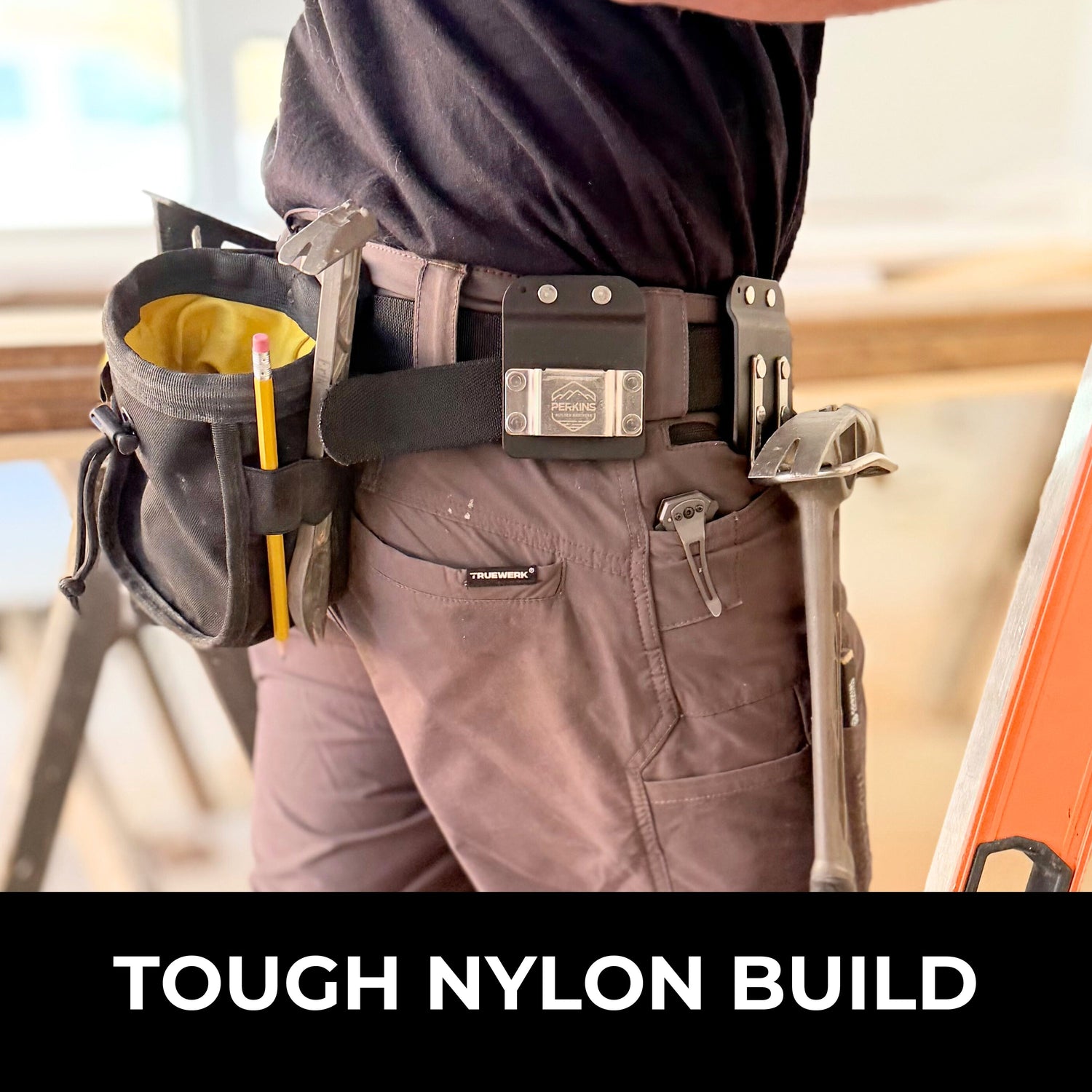 Perkins Builder Brothers Wide - Mouth Clip - On Bolt and Hardware Pouch - Perkins Builder Brothers