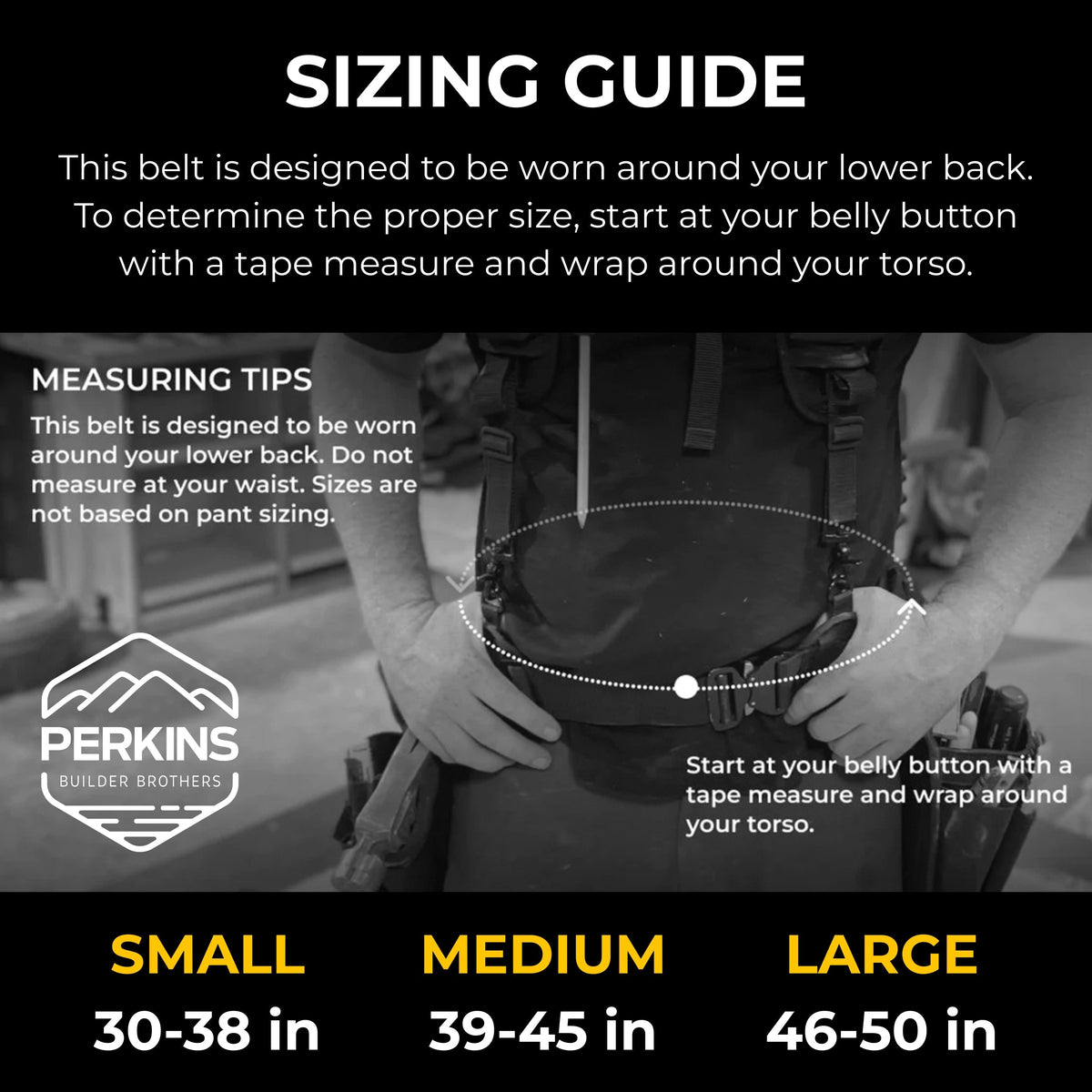 Perkins Essential Low Profile Toolbelt - Holiday 2025 - Perkins Builder Brothers