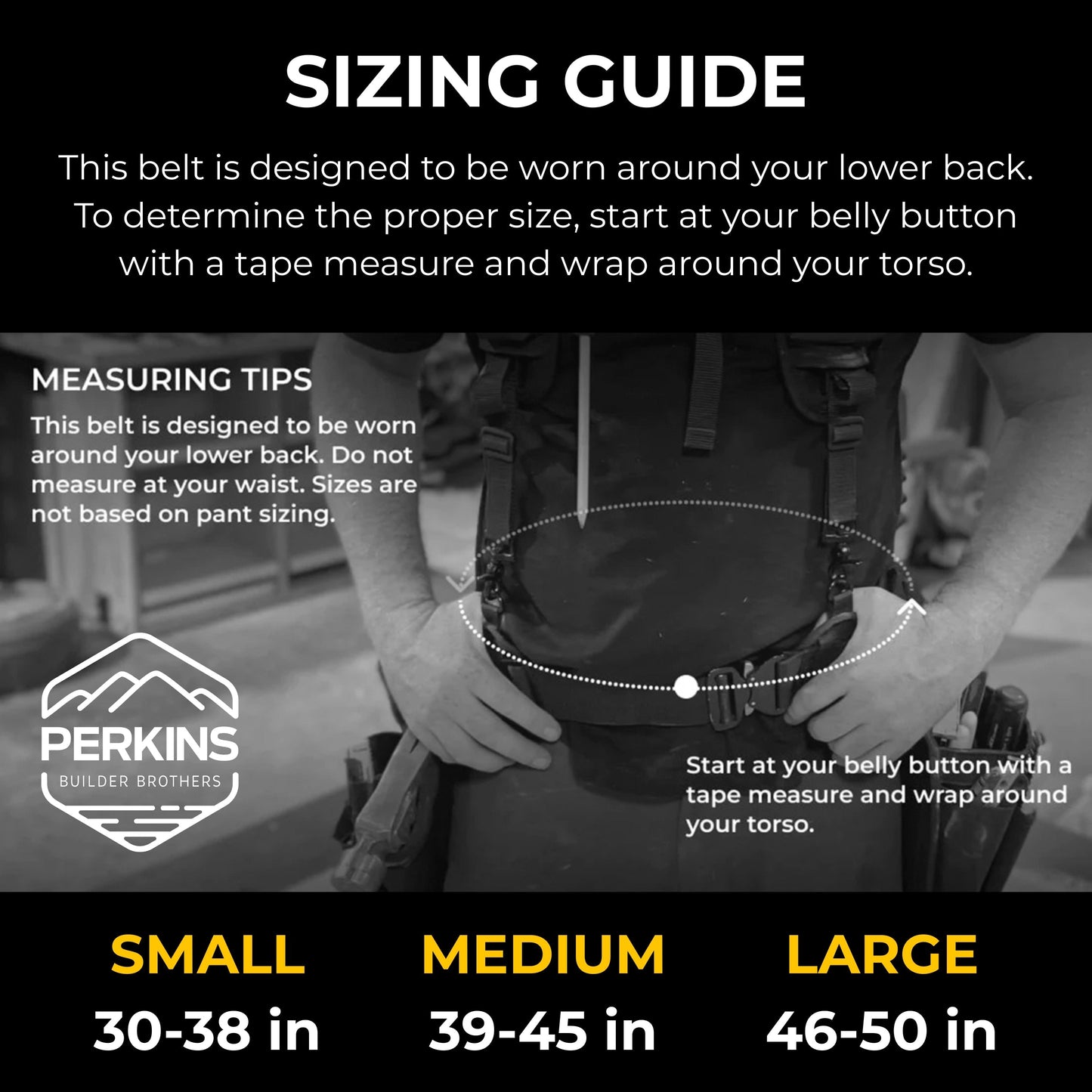 Perkins Essential Low Profile Toolbelt - Holiday 2025 - Perkins Builder Brothers