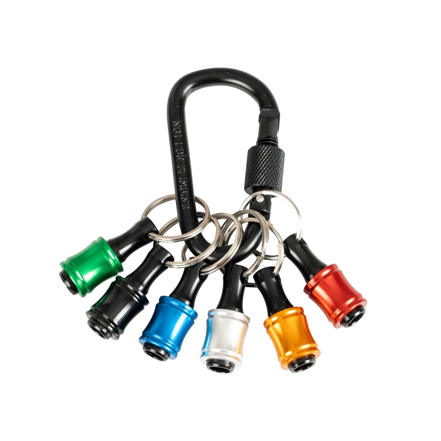 Perkins Builder Brothers 6 - Piece Quick - Change Screwdriver Carabiner Bit Holder Set - Perkins Builder Brothers